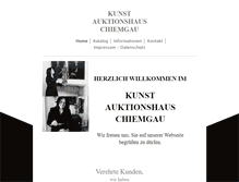 Tablet Screenshot of kunstauktionshaus-chiemgau.de